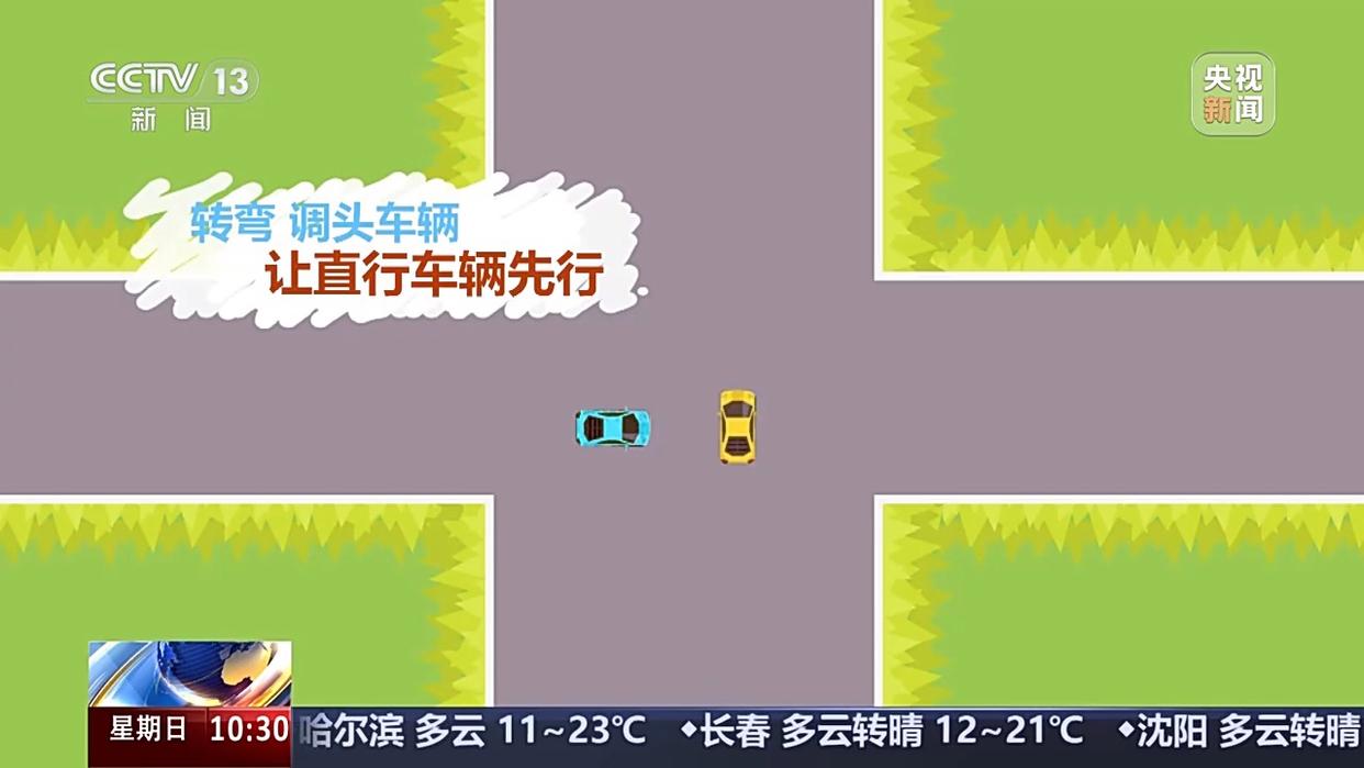 出行提示_國慶中秋假期交通安全風(fēng)險(xiǎn)_無信號(hào)燈路口通行規(guī)則