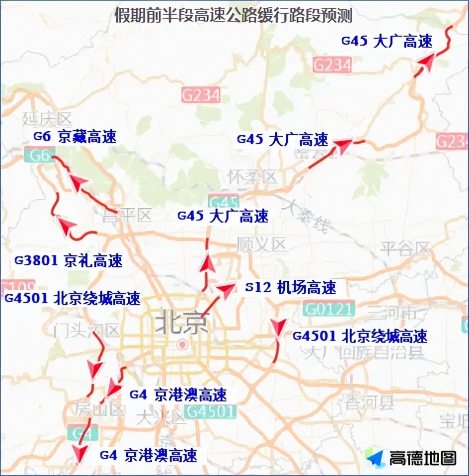 國慶假期北京交通易堵路段_出行提示_國慶假期北京交通事故多發(fā)路段