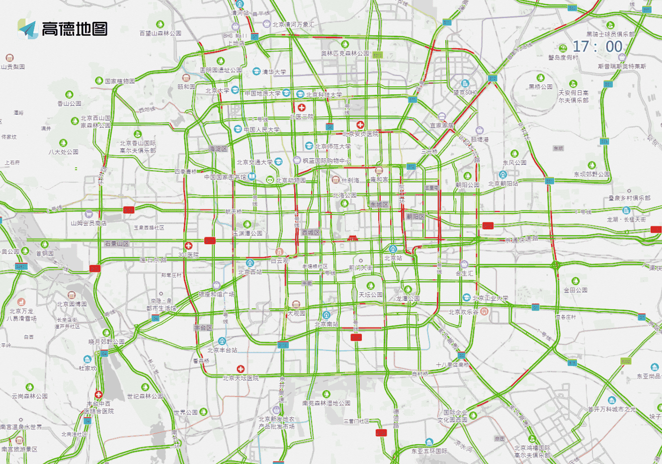 演出展會(huì)場(chǎng)館周邊車流集中_出行提示_北京9月20日至9月26日交通預(yù)報(bào)