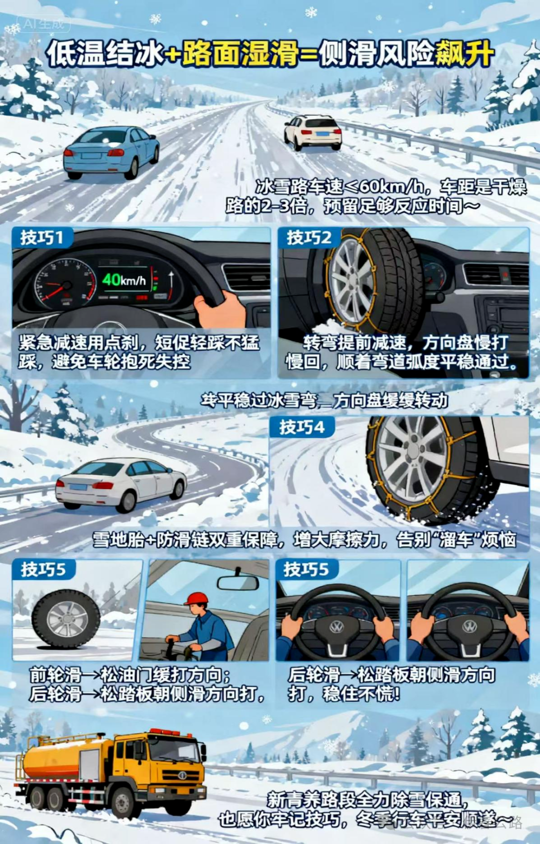 雪天行車安全注意事項(xiàng)_開車前繞車一周_出行提示