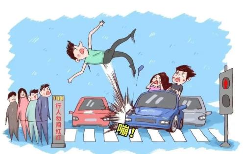 出行提示_過(guò)馬路遵守信號(hào)燈_步行安全5要