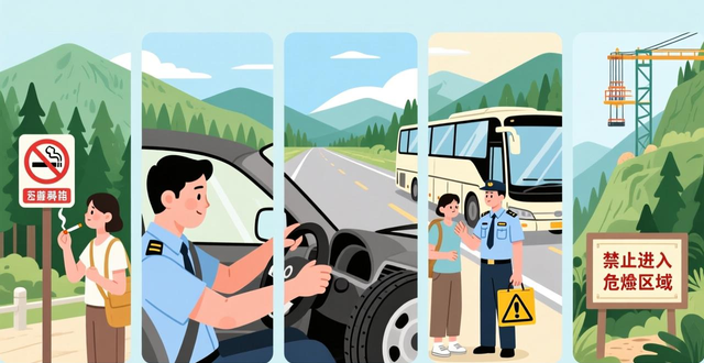 出行提示_?？诼糜伟踩玙?？谖拿髀糜?/></p>
<p>當(dāng)進(jìn)入景區(qū)，或是旅游住宿之地，又或是博物館，以及文物保護(hù)單位等場(chǎng)所之際，務(wù)必要嚴(yán)格去遵守森林防火、消防、安防等一系列安全管理規(guī)定，千萬不要在禁煙區(qū)域之時(shí)吸煙，千萬別亂去扔煙頭，以此防止引發(fā)火災(zāi)事故。在自駕出行以前，得要確保車況處于良好狀態(tài)，絕不要帶著故障上路。要自覺去遵守道路交通法規(guī)，達(dá)成安全駕駛且還要文明行車。當(dāng)乘坐旅游包車時(shí)，需嚴(yán)格去遵守乘車安全管理規(guī)定，嚴(yán)厲禁止攜帶易燃、易爆、危險(xiǎn)等違禁物品上車。參與高風(fēng)險(xiǎn)項(xiàng)目時(shí)，要依據(jù)自身在健康方面的狀況，根據(jù)自身能力去行事，聽從導(dǎo)游以及景區(qū)工作人員的安全提醒。自我約束著去遵守當(dāng)?shù)卣约坝嘘P(guān)部門所發(fā)布的公告，還有警示提示，千萬不要擅自進(jìn)入那些沒有開發(fā)，并且沒有對(duì)社會(huì)公眾開放的無人島、海灘、自然保護(hù)區(qū)、水庫等不明確區(qū)域，以及“網(wǎng)紅景點(diǎn)”去開展探險(xiǎn)、觀光、戲水、野泳、露營等活動(dòng)，始終要做到敬畏法律、敬畏自然、敬畏生命。</p>
<p>04</p>
<p>自覺做到文明出游</p>
<p>增強(qiáng)那種文明旅游相關(guān)的意識(shí)，倡導(dǎo)在那種用餐的時(shí)候，使用公勺公筷這樣子的東西，要愛護(hù)珍惜食物，對(duì)垃圾進(jìn)行分類，大力去弘揚(yáng)勤儉節(jié)約的傳統(tǒng)美德，樹立綠色低碳的消費(fèi)理念，培育健康文明的生活方式，做到適度消費(fèi)，按照適量的標(biāo)準(zhǔn)去點(diǎn)餐，堅(jiān)決反對(duì)餐飲浪費(fèi)行為。要做到遵守法律，恪守公德，講究文明禮儀，得尊重當(dāng)?shù)仫L(fēng)俗習(xí)慣，尊重其文化傳統(tǒng)，尊重其宗教信仰，愛護(hù)所處環(huán)境，保護(hù)文物古跡，舉止需得體，不能隨地吐痰，不可亂扔廢棄物，不要大聲喧嘩，不在公共場(chǎng)所吸煙，用餐時(shí)依據(jù)需求點(diǎn)餐，提倡“光盤行動(dòng)”，杜絕“舌尖上的浪費(fèi)”，積極去倡導(dǎo)文明出游新風(fēng)尚，傳遞正能量。</p>
<p>05</p>
<p>妥善應(yīng)對(duì)突發(fā)情況</p>
<p>發(fā)生涉旅<a href=